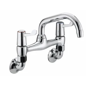 Bristan   Value Lever Wall Mounted Bridge Kitchen Sink Mixer