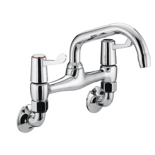 Bristan   Value Lever Wall Mounted Bridge Kitchen Sink Mixer