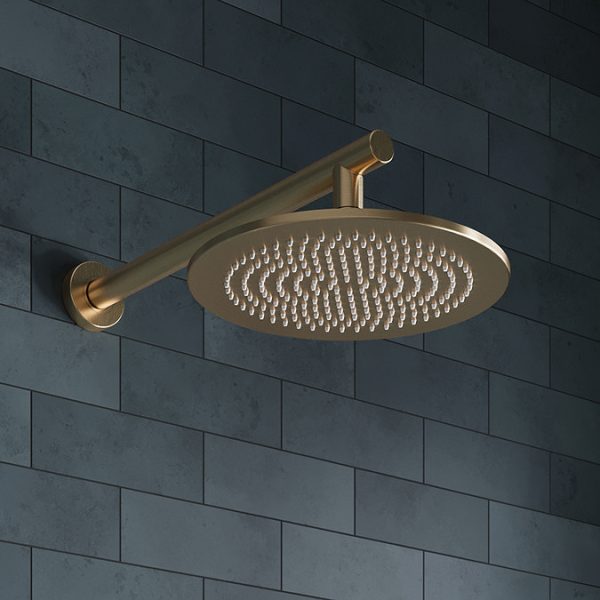 Villeroy and Boch Round Complete Shower Set   Brushed Gold - Image 3