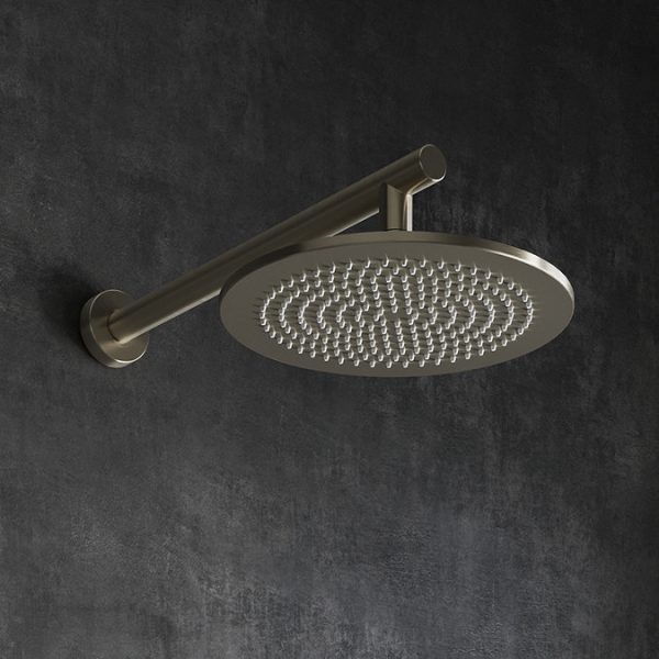 Villeroy and Boch Round Complete Shower Set   Brushed Nickel Matt - Image 3
