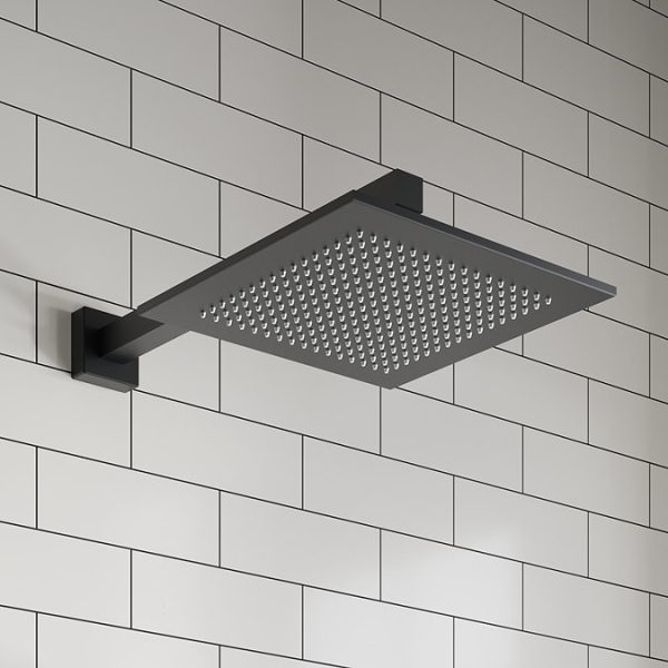 Villeroy and Boch Square Verve Complete Shower Set with Slider Rail Kit   Matt Black - Image 3
