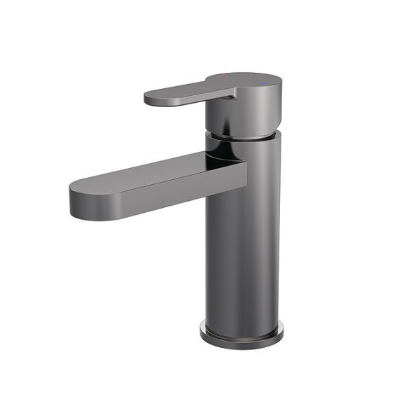 Venice Giro Gunmetal Grey Mono Basin Mixer with Push Button Waste - Image 3