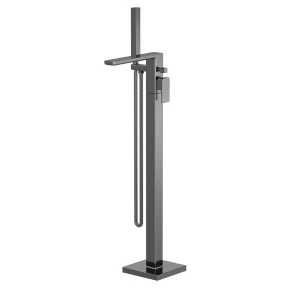 Venice Cubo Gunmetal Grey Freestanding Bath Shower Mixer