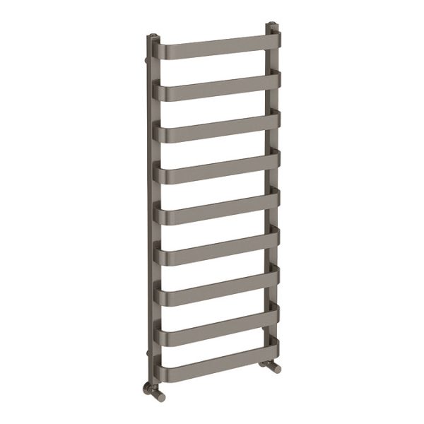 Venice Brushed Black Nickel Designer Heated Towel Rail (500 x 1200mm) - Image 3