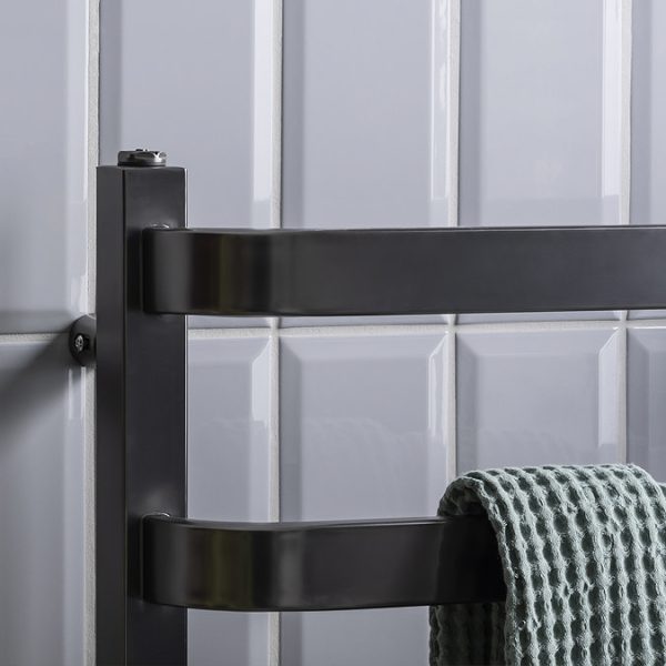 Venice Brushed Black Nickel Designer Heated Towel Rail (500 x 800mm) - Image 3