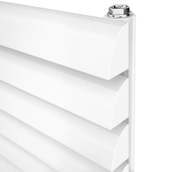 Monza 355 x 1600 Horizontal Venetian Style White Designer Radiator - Image 2