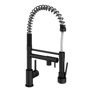 Venice Kitchen Mixer Tap with Swivel Spout & Directional Spray   Matt Black