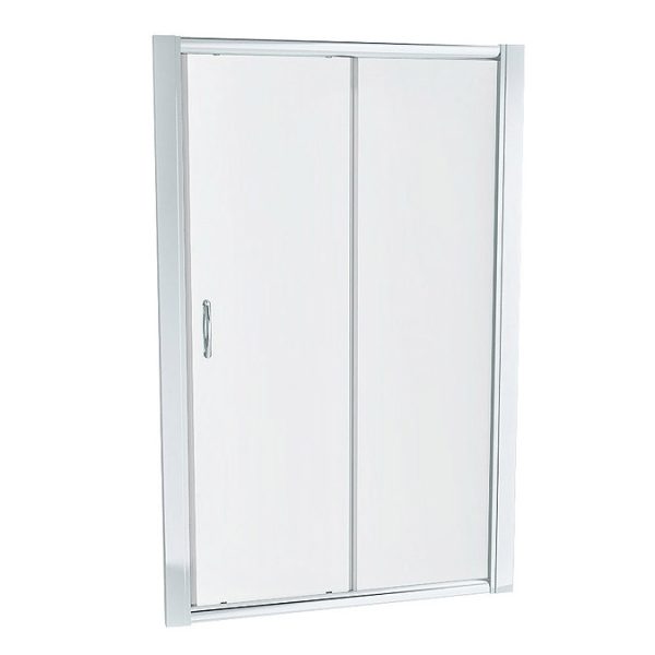 Newark 1200 x 700mm Sliding Door Shower Enclosure + Pearlstone Tray - Image 3