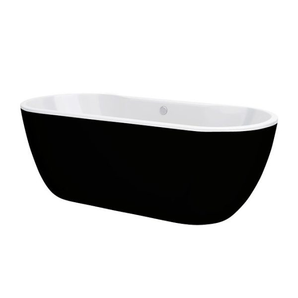 Verona Black Freestanding Modern Bath - Image 2