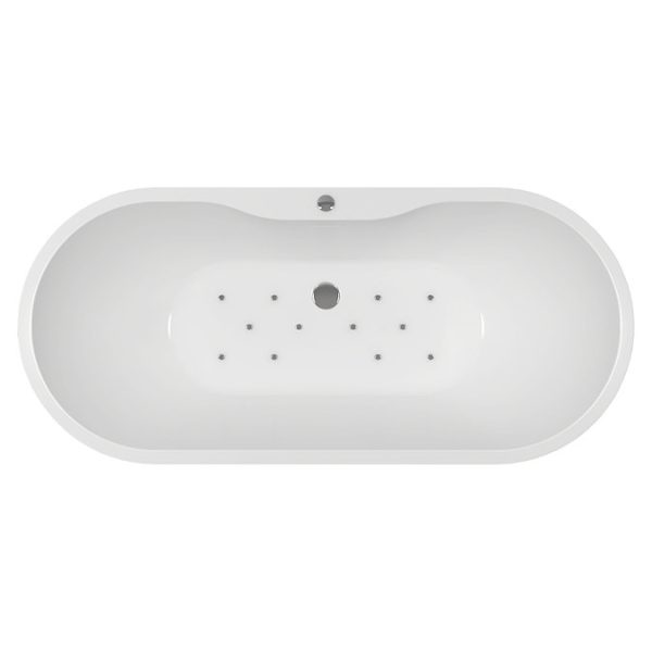 Verona Whirlpool Freestanding Bath with 12 Jet Airspa System - Image 2