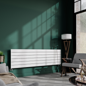 Urban Horizontal Radiator   White   Single Panel (1600mm Wide)