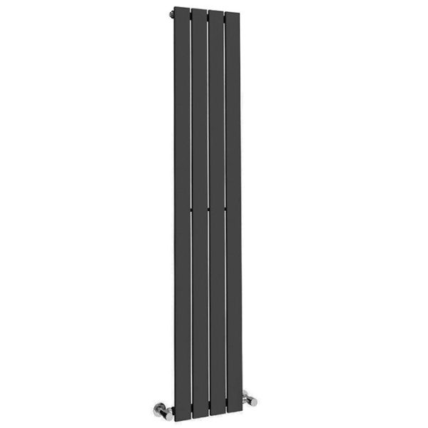 Urban Vertical Radiator   Matt Black   Single Panel (1600mm High) 304mm Wide - Image 4