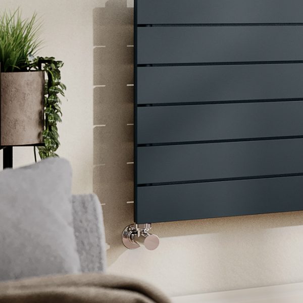 Urban Horizontal Radiator   Anthracite   Single Panel (1600mm Wide) - Image 2