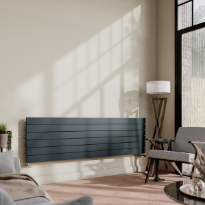 Urban Horizontal Radiator   Anthracite   Single Panel (1600mm Wide)