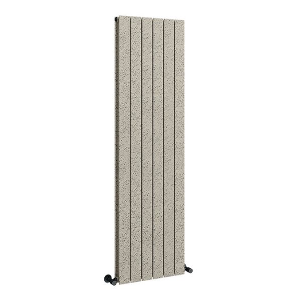Urban Vertical Radiator   Taupe Speckled Stone Effect   Double Panel (1600x456mm) - Image 7
