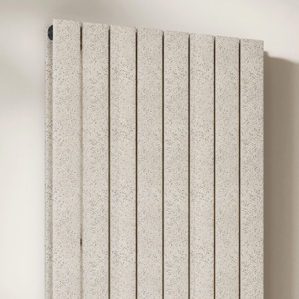 Urban Vertical Radiator   Taupe Speckled Stone Effect   Double Panel (1600x608mm) - Image 2