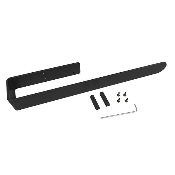 Urban Vertical Radiator   Matt Black   Double Panel (1600mm High) 456mm Wide with Rail - Image 2