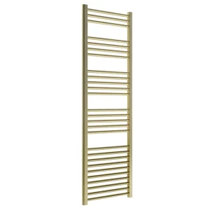 Venice Giro Heated Towel Rail   Brushed Brass (1600 x 500mm)