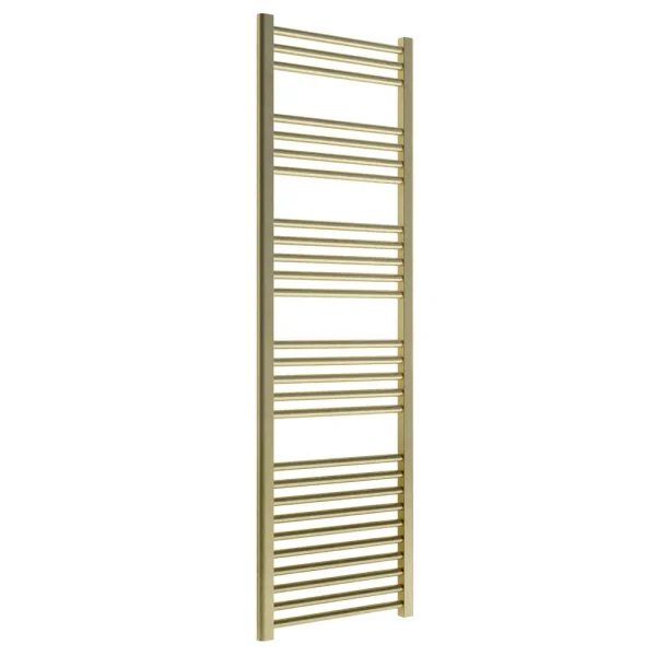Venice Giro Heated Towel Rail   Brushed Brass (1600 x 500mm)