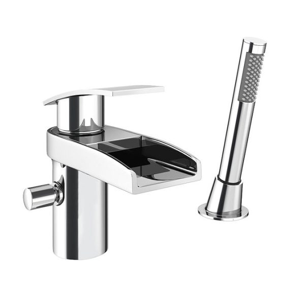 Zen Mono Bath Shower Mixer Tap with Shower Kit - Image 2