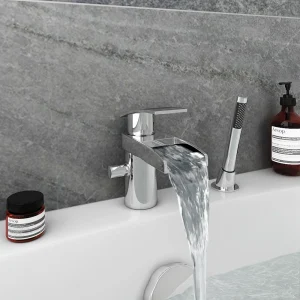 Zen Mono Bath Shower Mixer Tap with Shower Kit