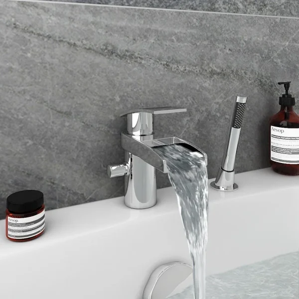 Zen Mono Bath Shower Mixer Tap with Shower Kit