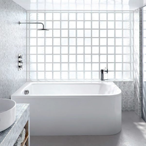 Cleargreen Viride Offset 170cm x 75cm Single Ended Bath + Panel - Image 3