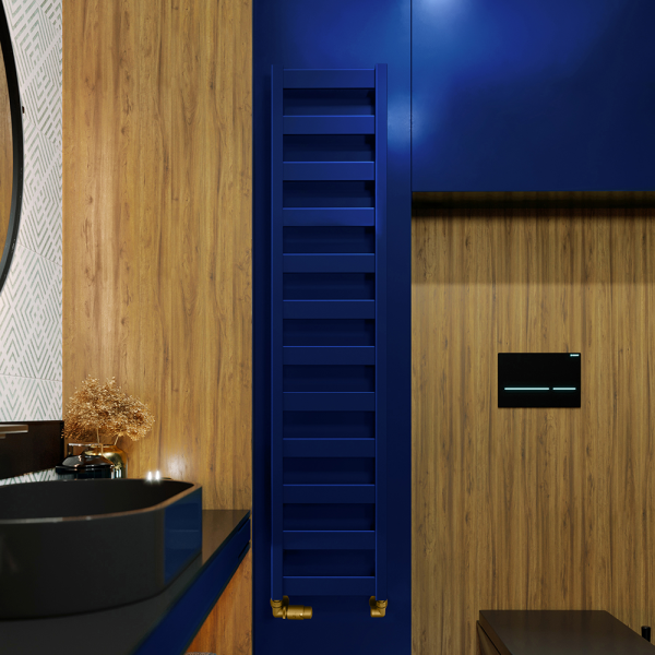 Terma Vivo Denim Blue Heated Towel Rail 1390 x 300mm