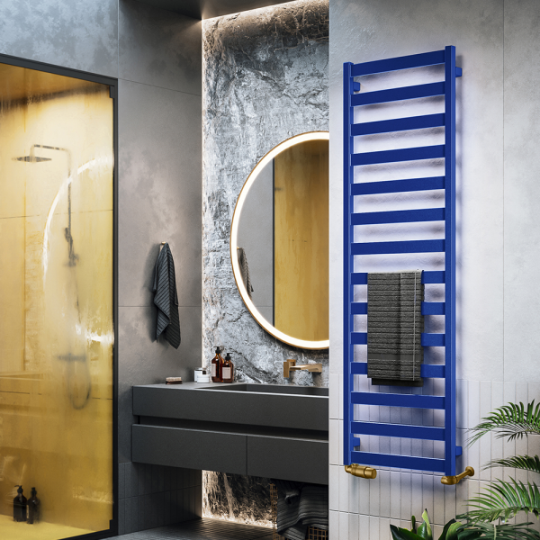 Terma Vivo Denim Blue Heated Towel Rail 1630 x 500mm