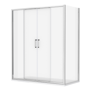 Venice 1700 x 700mm Double Sliding Door Shower Enclosure + Pearlstone Tray