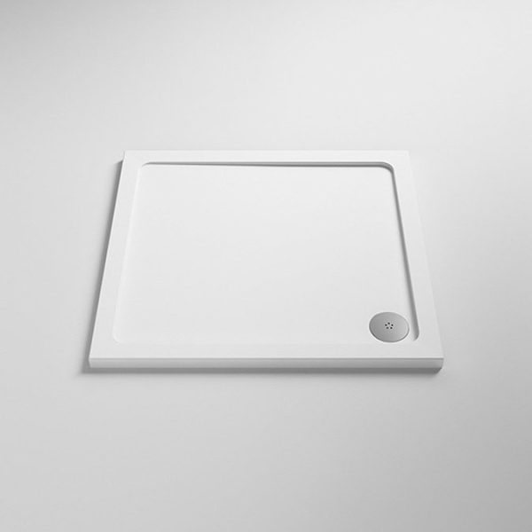Venice 900 x 900mm Bi Fold Door Shower Enclosure + Pearlstone Tray - Image 2