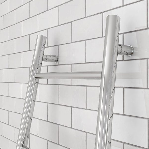 Venice Chrome Leaning Ladder 1800 x 500mm Heated Towel Rail - Image 5