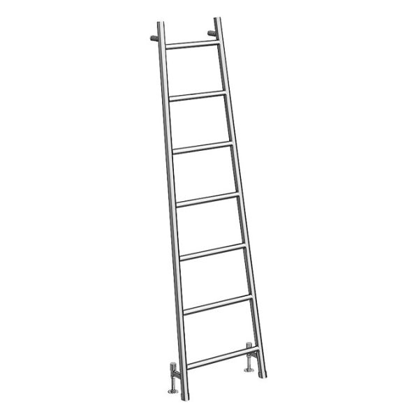 Venice Chrome Leaning Ladder 1800 x 500mm Heated Towel Rail - Image 3