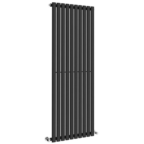 Metro Vertical Radiator   Matt Black   Single Panel (1600mm High) 590mm Wide - Image 5
