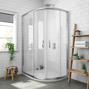 Newark RH Offset Quadrant Enclosure with Pearlstone Tray