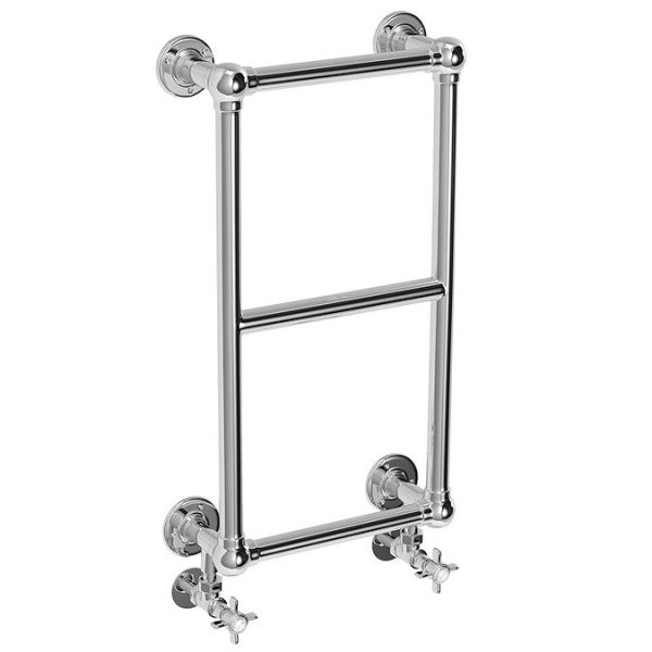 Chatsworth Traditional 700 x 400mm Chrome Cloakroom Towel Rail - Image 3