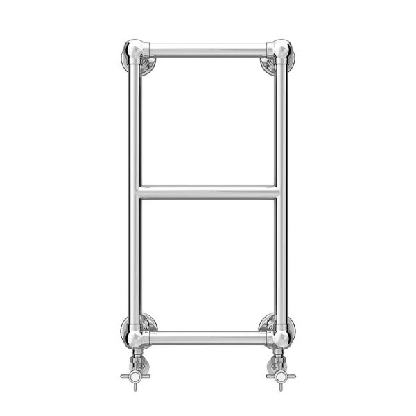 Chatsworth Traditional 700 x 400mm Chrome Cloakroom Towel Rail - Image 2