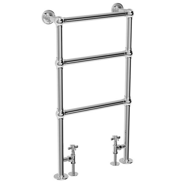 Chatsworth Traditional 949 x 498mm Chrome Towel Rail - Image 2