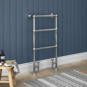 Chatsworth Traditional 949 x 498mm Chrome Towel Rail