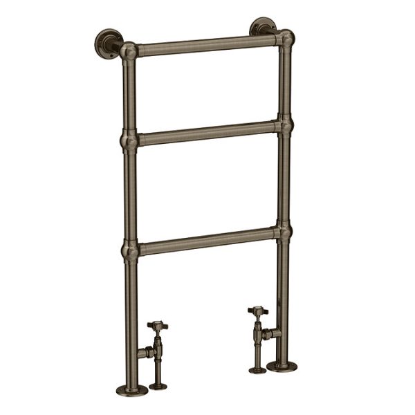 Chatsworth Traditional 949 x 498mm Antique Brass Towel Rail - Image 3