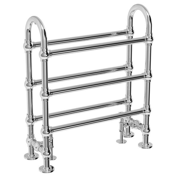 Chatsworth Traditional 778 x 683mm Chrome Floor Standing Towel Rail - Image 2