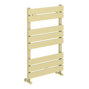 Venice Pannello Heated Towel Rail   Brushed Brass (840 x 500mm)