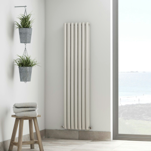 The Heating Co. 1600 x 406mm Salvador White Double Vertical Radiator