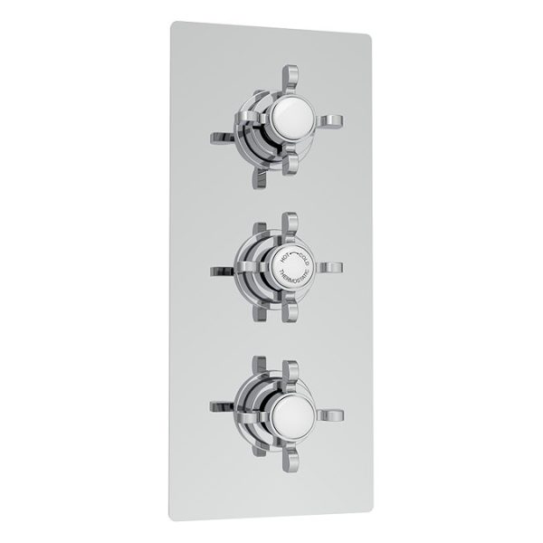 Astoria Traditional Concealed Shower Valve incl. 8" Head with Arm & Slider Rail - Image 3