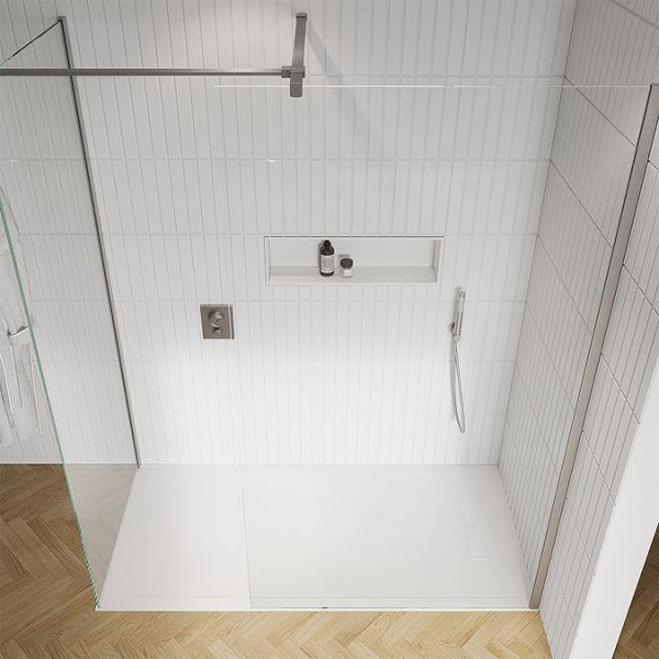 Crosswater Vito Rectangular Low Profile Anti Bacterial Shower Tray - Image 2