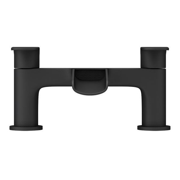 Valencia Matt Black Waterfall Bath Filler - Image 4