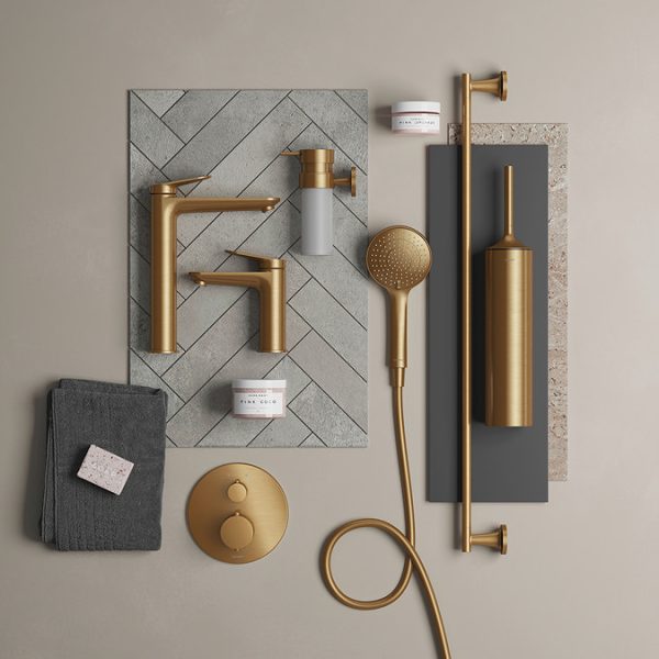 Duravit Wave M Size Single Lever Basin Mixer   Brushed Bronze - Image 2