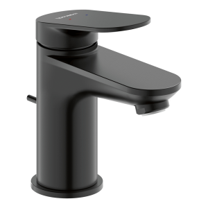 Duravit Wave S Size Single Lever Basin Mixer with Pop up Waste   Matt Black