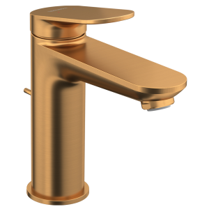 Duravit Wave M Size Single Lever Basin Mixer with Pop up Waste Set   Brushed Bronze