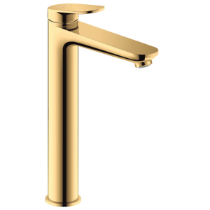Duravit Wave XL Size Single Lever Basin Mixer   Polished Gold